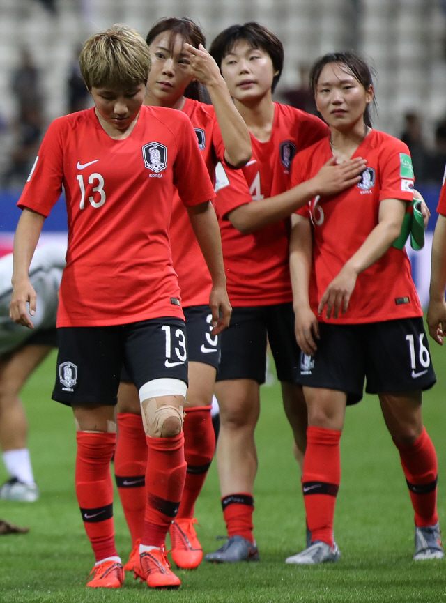 2019 여자 월드컵, 도전은 여기까지 <저작권자(c) 연합뉴스, 무단 전재-재배포 금지>