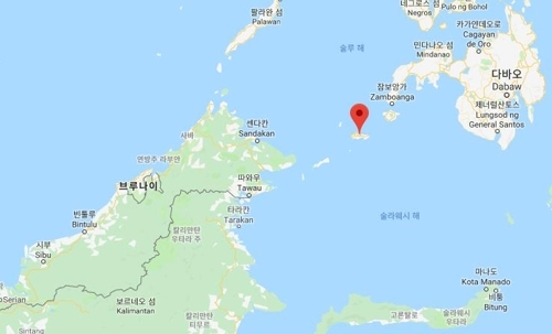 납치됐던 어민들이 발견된 필리핀 홀로섬 [구글맵]