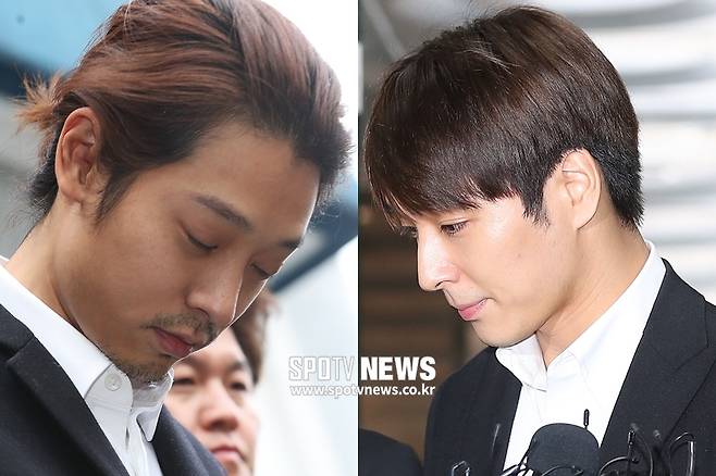 ▲ 정준영(왼쪽)과 최종훈이 집단 성폭행 혐의에 부인했다. ⓒ곽혜미 기자