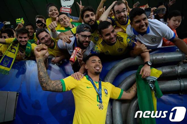 브라질이 코파 아메리카 통산 9회 우승에 성공했다. 에이스 네이마르가 빠졌으나 다른 선수들이 못지 않게 빛났다. © AFP=뉴스1