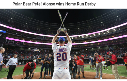 2019 홈런더비 우승자 피트 알론조 | MLB.com 캡처