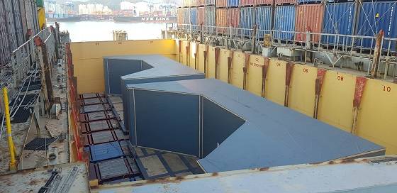 선적된 열차폐체/사진=핵융합연