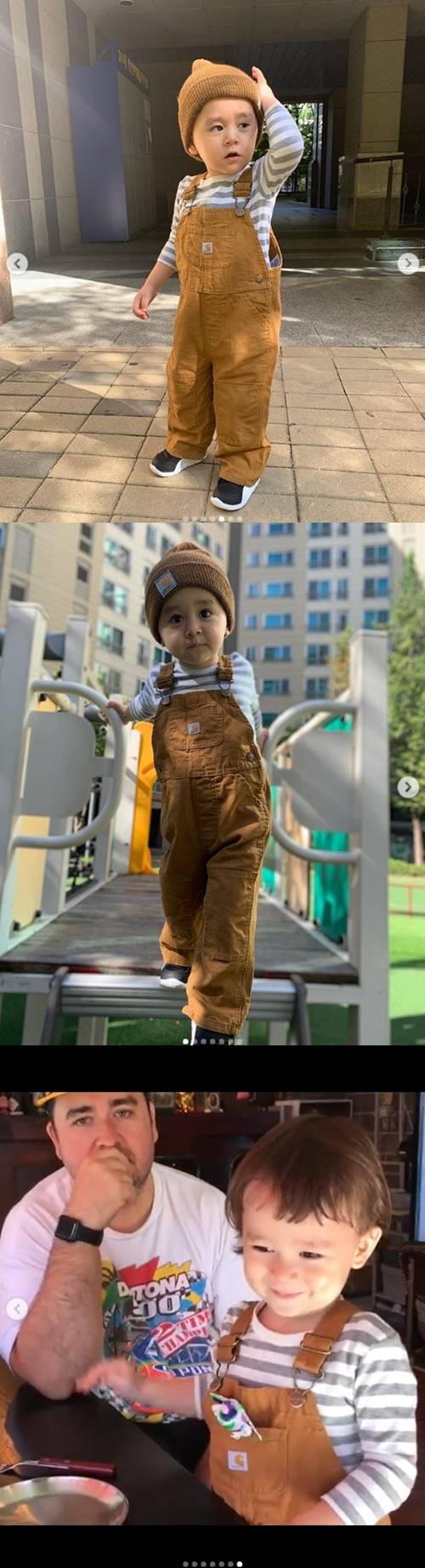 방송인 샘 해밍턴 아들 벤틀리, 윌리엄 사진=벤틀리 SNS 캡쳐