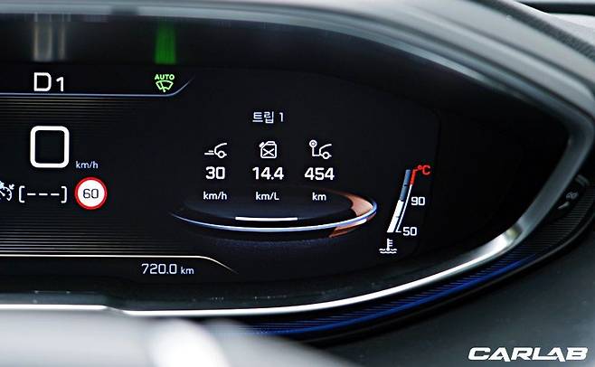 렌터카 반납 직전 촬영한 트립미터