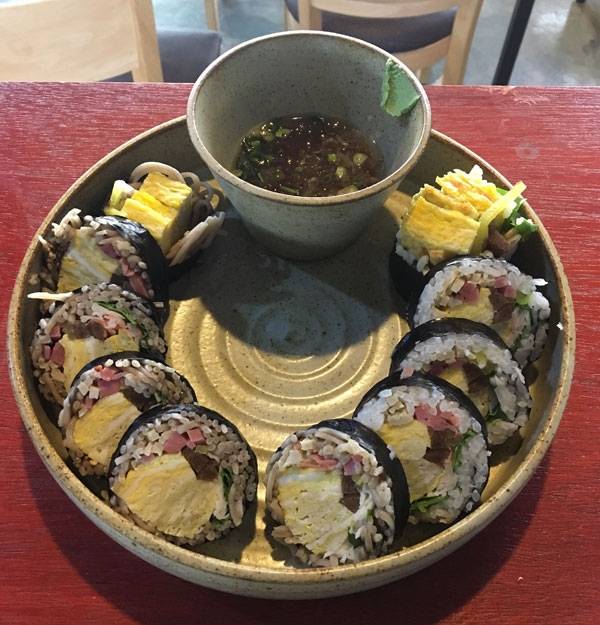 메밀김밥. 제주 메밀은 전국 생산량의 70%를 차지한다