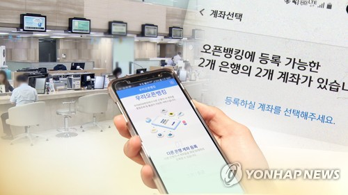 앱 하나로 모든 은행 거래…'고객 모시기' 치열 (CG) [연합뉴스TV 제공]