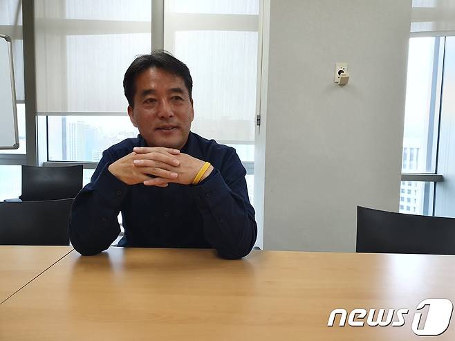 박병우 사회적참사 특별조사위원회(특조위) 세월호참사 진상규명국장이 12일 오전 서울 중구 포스트타워 특조위 회의실에서 뉴스1과 인터뷰를 하고 있다 © 뉴스1