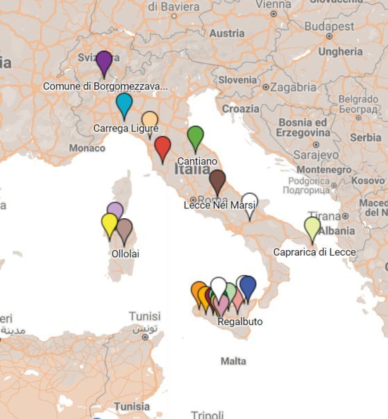 '1유로 주택' 프로젝트를 시작한 이탈리아 지자체는 22곳에 이른다. ['1유로 프로젝트' 홈페이지 캡쳐]
