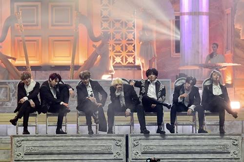 그룹 방탄소년단(BTS)이 ‘MMA 2019’ 무대를 꾸몄다. 사진=멜론뮤직어워드
