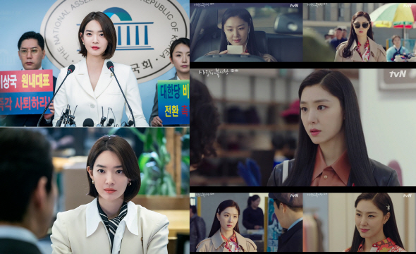 (왼쪽부터)JTBC 드라마 ‘보좌관’으로 성공적인 복귀에 성공한 배우 신민아, tvN ‘사랑의 불시착’으로 연기변신에 나선 서지혜.
