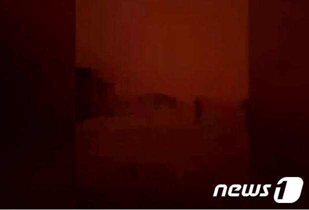 핏빛 지옥으로 변한 닌간 마을. (BBC 영상 캡처) © 뉴스1