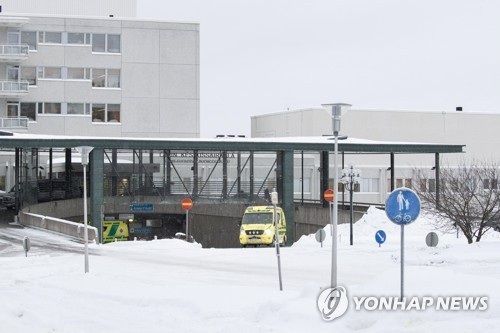 지난달 29일 중국인 신종코로나 환자가 입원한 핀란드 라플란드의 종합병원 모습 [로이터=연합뉴스]