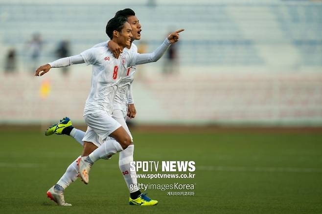 ▲ 월드컵 예선에서 승부조작 혐의를 받고 있는 미얀마, 사진은 SEA 게임에 출전한 미얀마 대표팀.