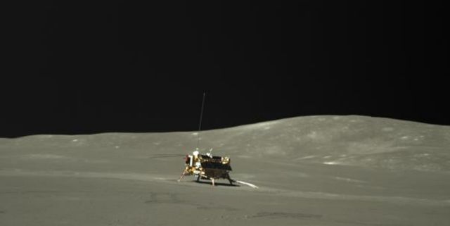 달의 반대 편에 있는 창어 4호의 모습 (사진=CNSA)
