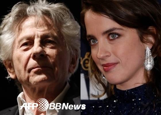 로만 폴란스키 감독(왼쪽)과 아델 에넬 / 사진=AFPBBNews뉴스1
