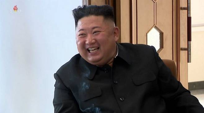 북한 김정은 국무위원장이 노동절(5·1절)이었던 지난 5월 1일 순천인비료공장 준공식에 참석했다고 조선중앙TV가 5월 2일 보도했다. (사진=연합뉴스)