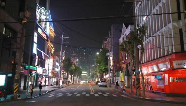 한산한 홍대 인근 거리 /연합뉴스