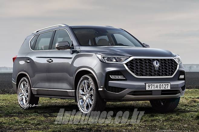 쌍용차 G4 렉스턴 부분변경 예상 그래픽