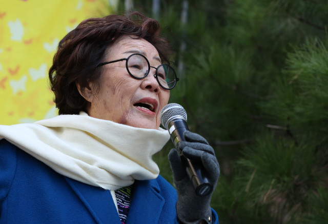 일본군 ‘위안부’ 피해자 문제 해결에 앞장서온 인권운동가 이용수 할머니. 한겨레 자료사진.