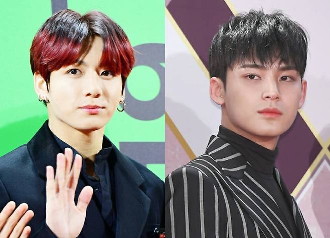 정국(왼쪽) 민규