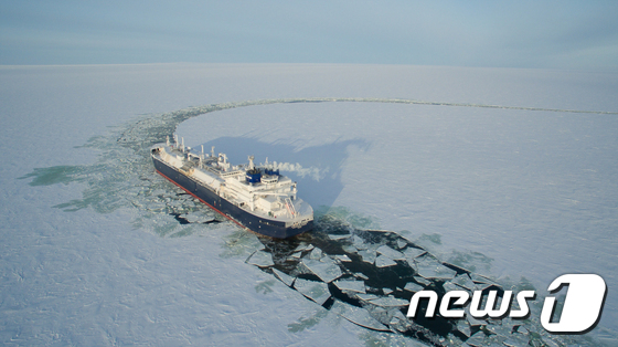대우조선해양 쇄빙 LNG 운반선. © News1