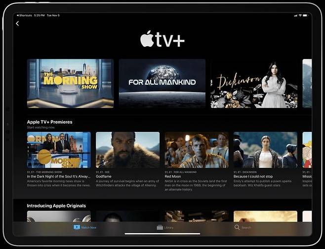 애플TV+ 서비스 화면