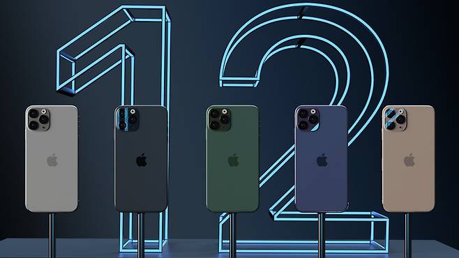 아이폰12 프로 렌더링. 아이폰12는 총 4가지 제품으로 출시되며 가격은 전작과 비슷할 것으로 보인다. /사진=애브리씽애플프로