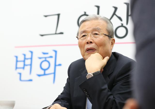 김종인 미래통합당 비상대책위원장이 국회에서 진행된 연합뉴스 인터뷰에서 발언하고 있다. 연합뉴스