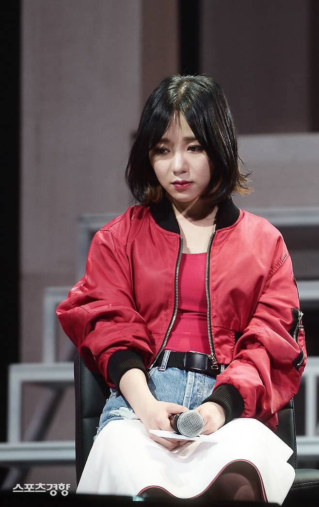 AOA 활동 당시 권민아. 이선명 기자 57km@kyunghyang.com