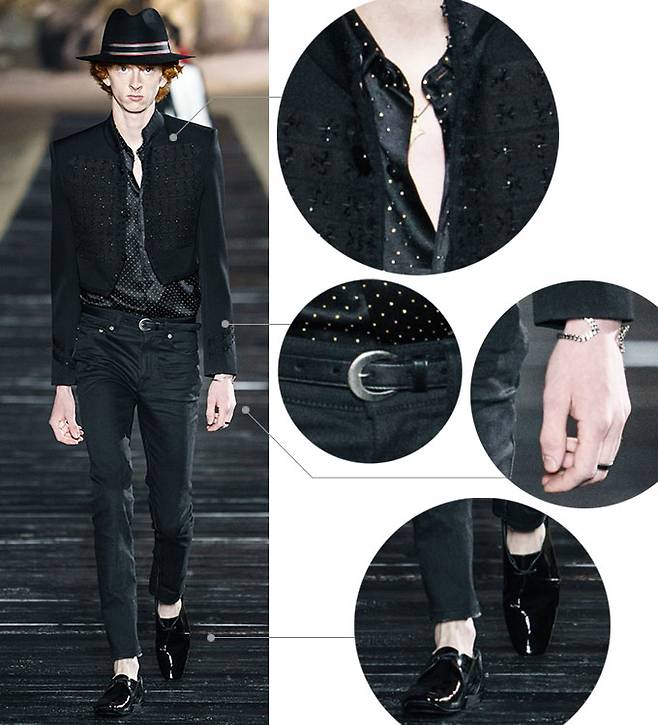생로랑 2020 S/S 남성복 컬렉션/사진=생로랑