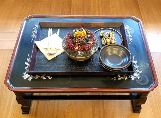 강정이넘치는집_흑임자빙수/사진=다이어리알