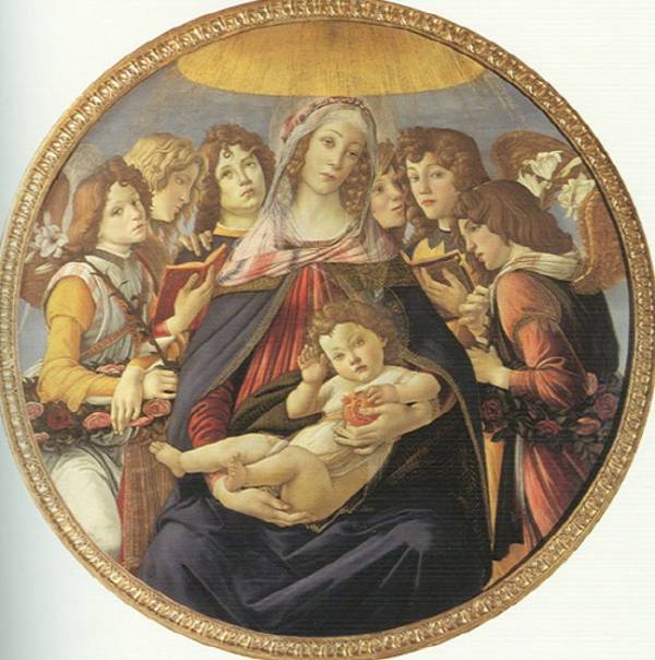 보티첼리가 그린 ‘석류의 성모’.