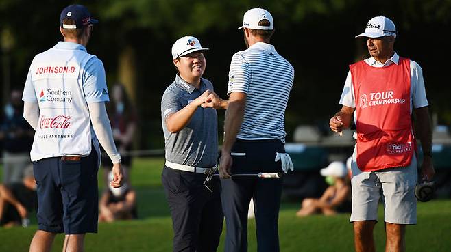 임성재와 더스틴 존슨