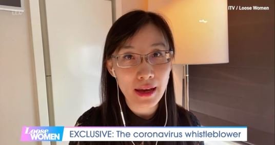 중국 출신 바이러스 학자 옌리멍이 지난 11일 ITV 토크쇼 루즈 우먼과 인터뷰하고 있다. 그는 '코로나바이러스는 중국 우한 실험실에서 인위적으로 만들어졌으며 그 증거를 공개할 예정'이라고 말했다. [ITV 영상 캡처]