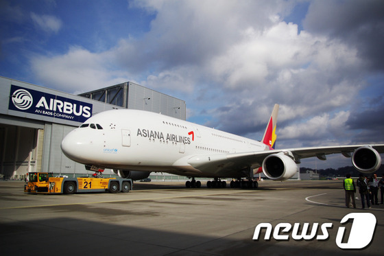 아시아나항공 A380. (아시아나항공 제공) 2014.3.27/뉴스1