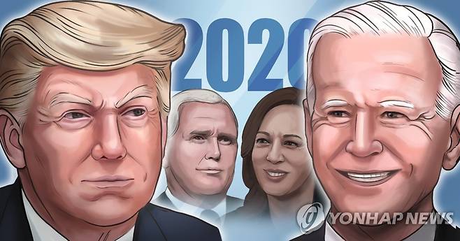 2020 미국 대통령선거 후보 (PG) [김민아 제작] 일러스트