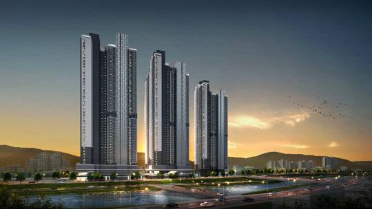 대전 하늘채 스카이앤 투시도. <코오롱글로벌 제공>