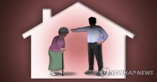 가정폭력, 시모 노인 폭행·학대(PG) [제작 이태호] 일러스트