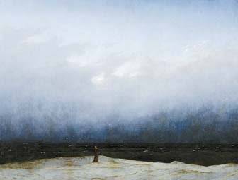 카스파르 프리드리히의 ‘해변의 수도승’(1808~1810). ‘멜랑콜리 파랑’이 두드러진다.