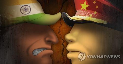 중국-인도 '국경분쟁' 일촉즉발 위기(PG) [제작 조혜인] 일러스트