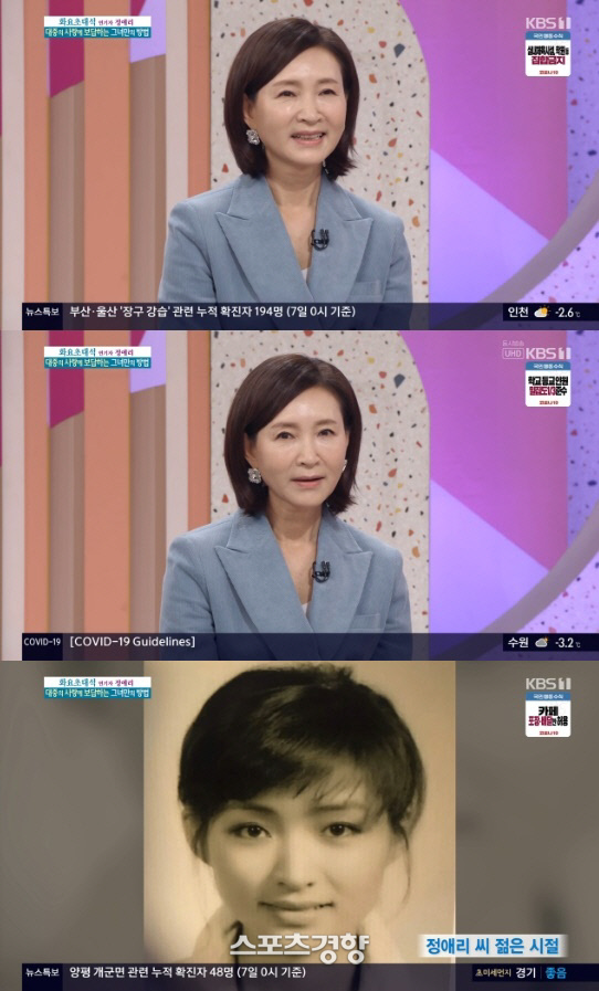 8일 KBS 1TV ‘아침마당’ 에 출연한 정애리. 방송화면 캡처