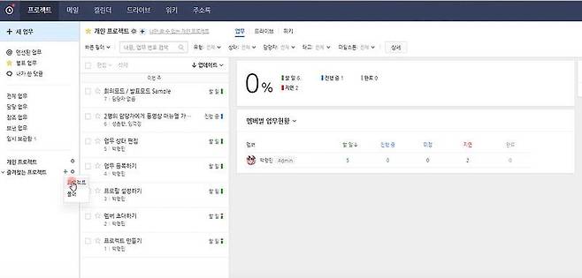 프로젝트 생성을 통해 두레이의 이용을 본격 시작한다