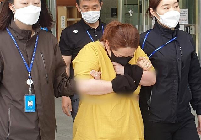 A씨가 지난 6월3일 영장실질심사를 받기 위해 대전지방법원 천안지원으로 향하는 모습 (사진=뉴스1)