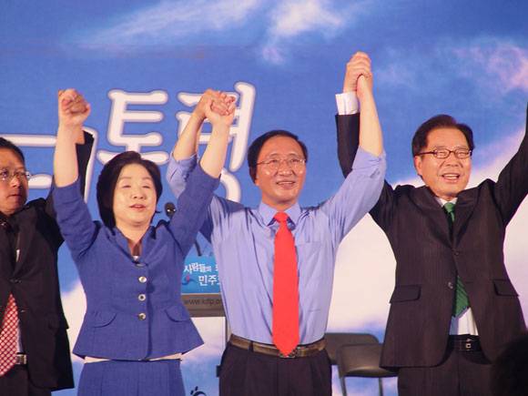 ▲ 민주노동당 17대 대선후보 선출대회(2007.9.9.) ⓒ노회찬재단