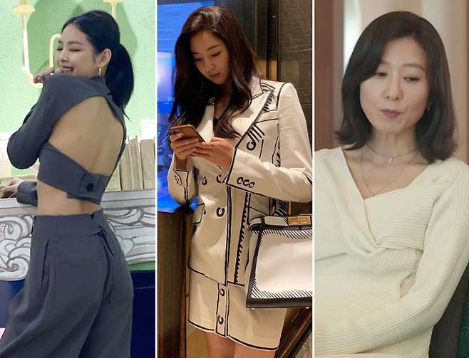 /사진=제니, 김사랑 인스타그램, JTBC '부부의 세계'