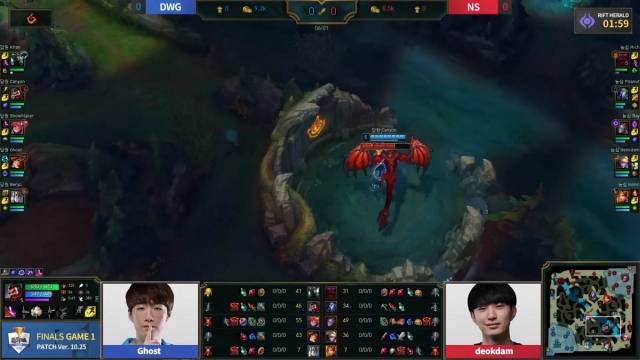 2일 열린 2020 LoL KeSPA컵 결승전 갈무리