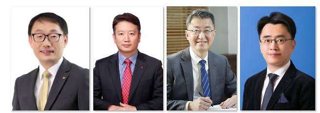 왼쪽부터) 구현모 KT 사장, 손지웅 LG화학 사장, 진교원 SK하이닉스 사장, 채찬병 연세대 교수