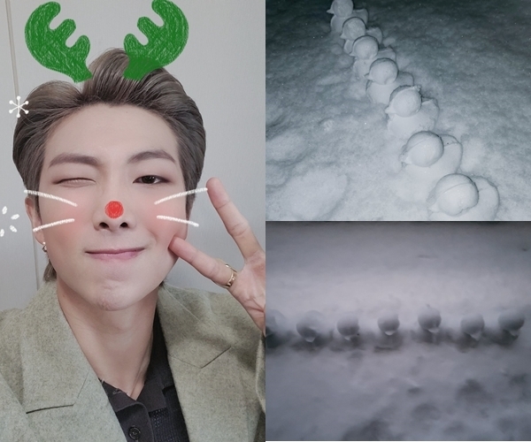 Stars Digged in Duck Snow CluesBTS RM also made and certified the snow Duck while the Duck Eyes topic is gathering topics.On Friday, RM posted a picture of a Duck Eyes eye on the official SNS of BTS: a Buck Eyes Celebratory photo, followed by Mamamu Whine and RMIs enjoying the sudden heavy snowfall.In the public photos, seven snow-made Duck shapes stand side by side, reminiscing about the members of BTS, writing RM DTS.Duck Snow Cluster and Duck Tong are gathering topics, and the stars Celebratory photoThe procession gives a laugh.