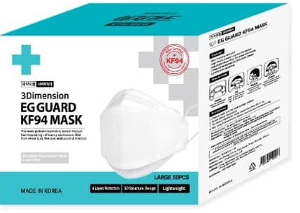 미국 FDA 'ASTM 레벨 3'인증을 획득한 KF94 마스크.  (주)국보 제공