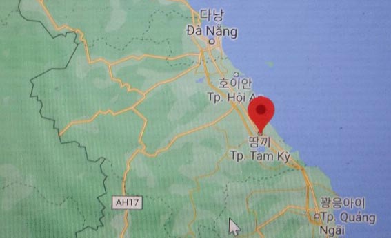 베트남 꽝남성의 성도인 땀끼는 다낭시 남쪽 70km에 위치한 도시다.